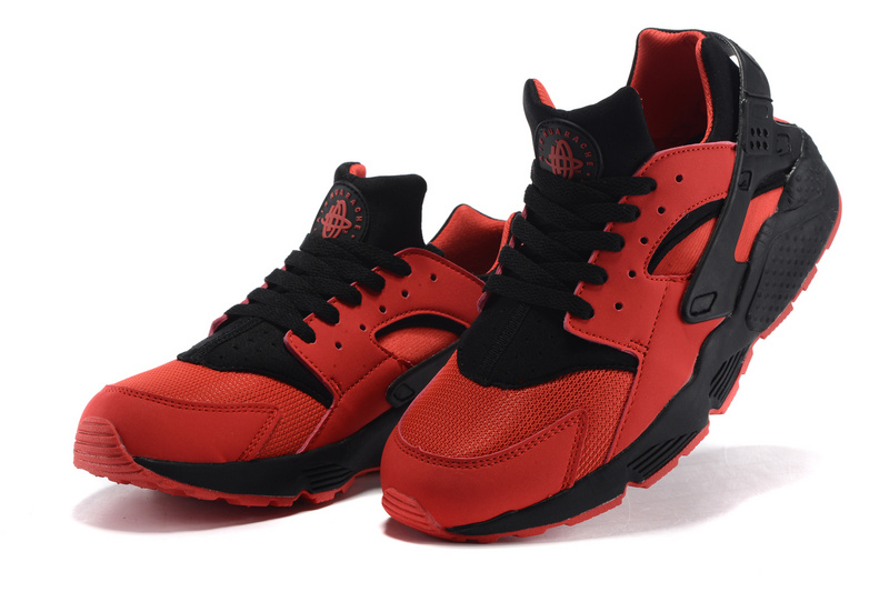 nike air huarache rouge et noir
