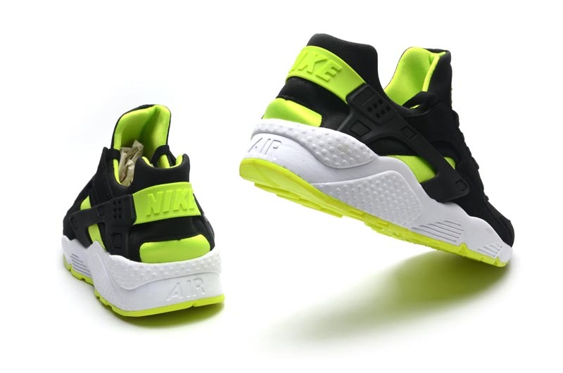 nike huarache noir vert