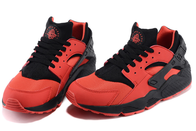 nike huarache homme noir et rouge