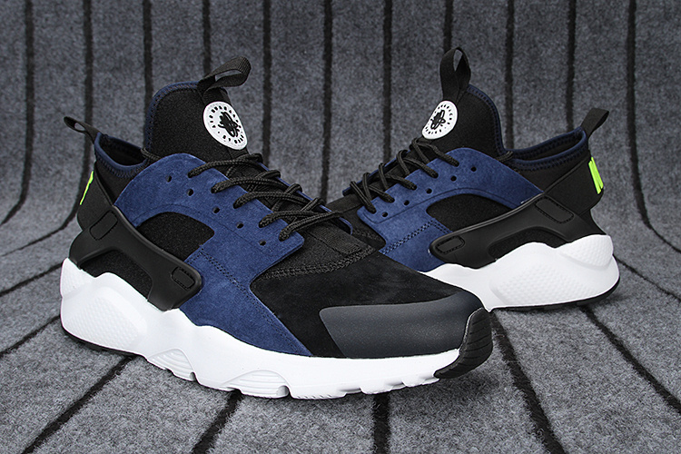 huarache montant noir et bleu