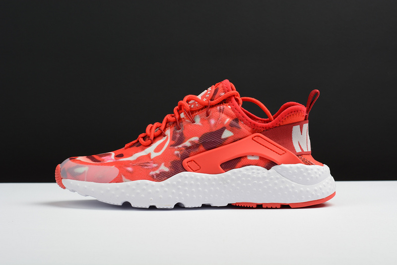 huarache femme blanche rose orange