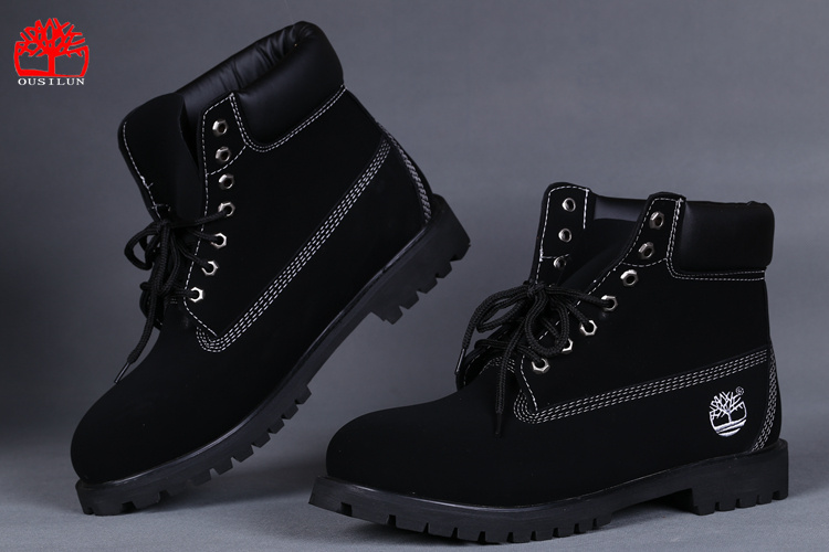 timberland blanche et noir